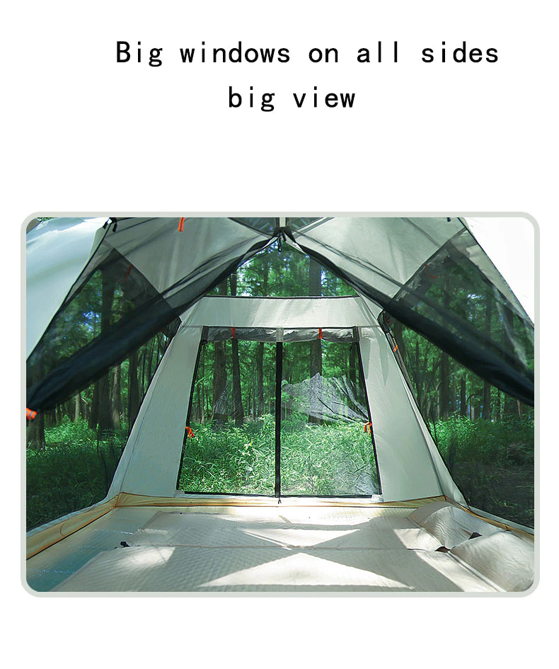 Cheap Goat Tents SFXEQR Camping Tent Foldable Waterproof Tent Portable Outdoor 3 4 People190T Double Oxford Tourist  Survival Equipment   